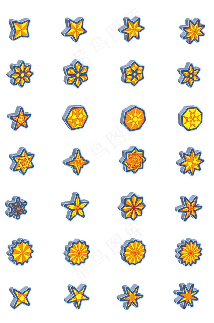 星形图片icon标志图标ai矢量模版下载