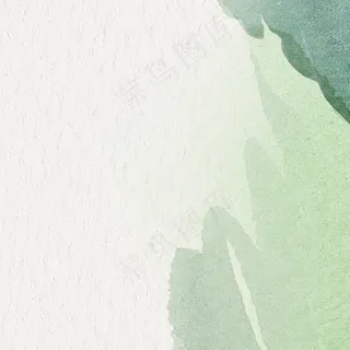 米色背景上的绿色水彩 米色背景上的绿色水彩