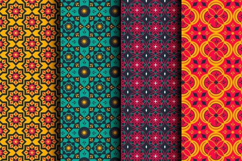 平面装饰阿拉伯图案集