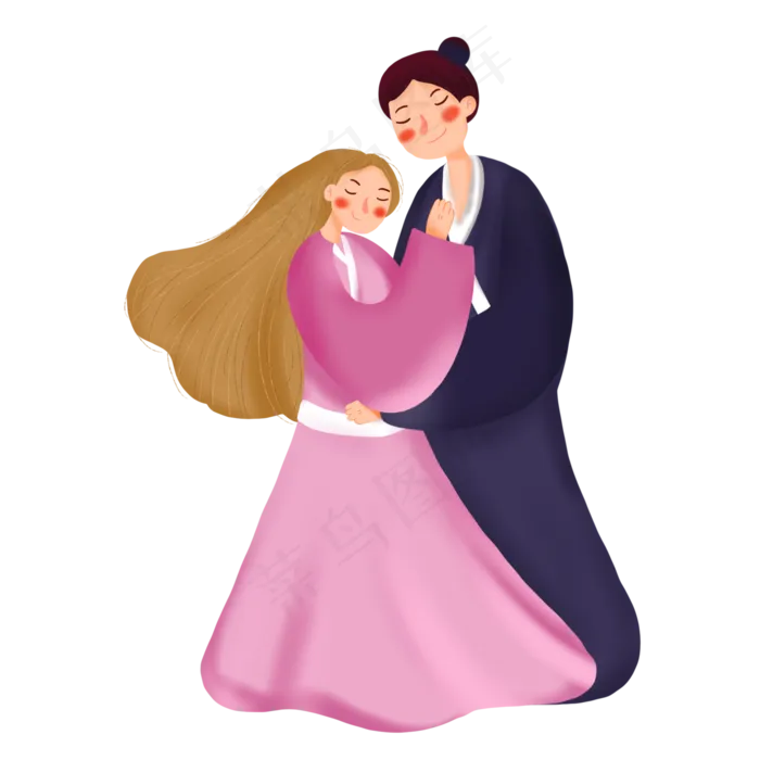 七夕甜蜜牛郎织女(2000X2000(DPI:132))psd模版下载