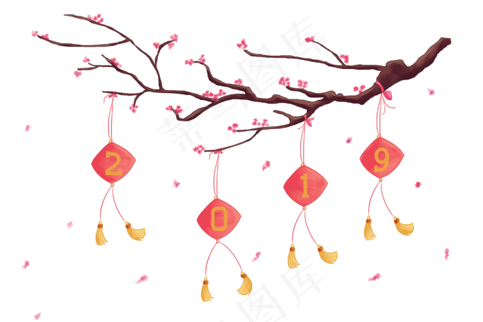 2019新年来临寒冬梅花盛开花