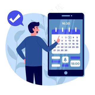 智能手机预约概念 智能手机预约概念