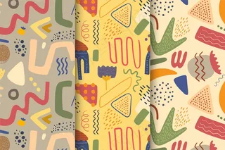 抽象手绘图案集