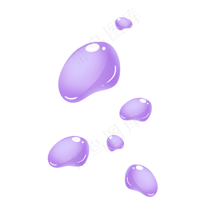 紫色浪漫气泡