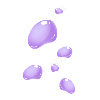 紫色浪漫气泡