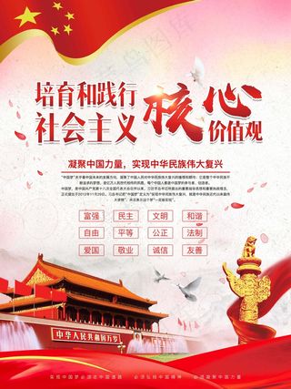 *核心价值观展板图片
