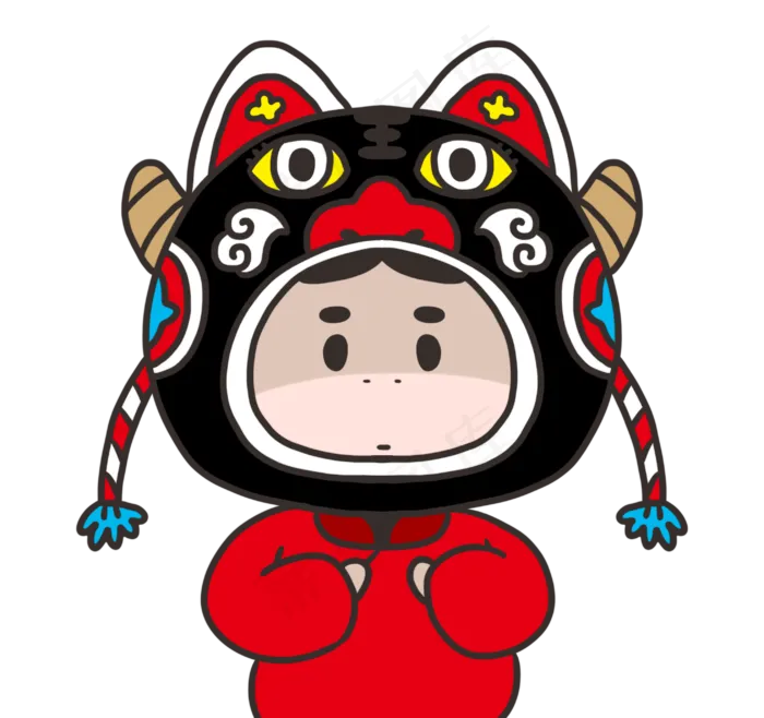 春节虎头帽小牛(2940X2763(DPI:300))psd模版下载
