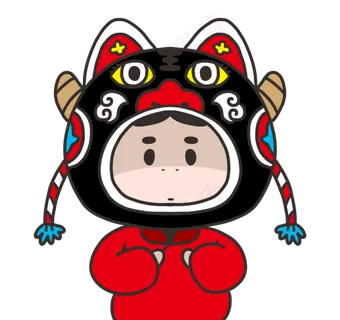 春节虎头帽小牛