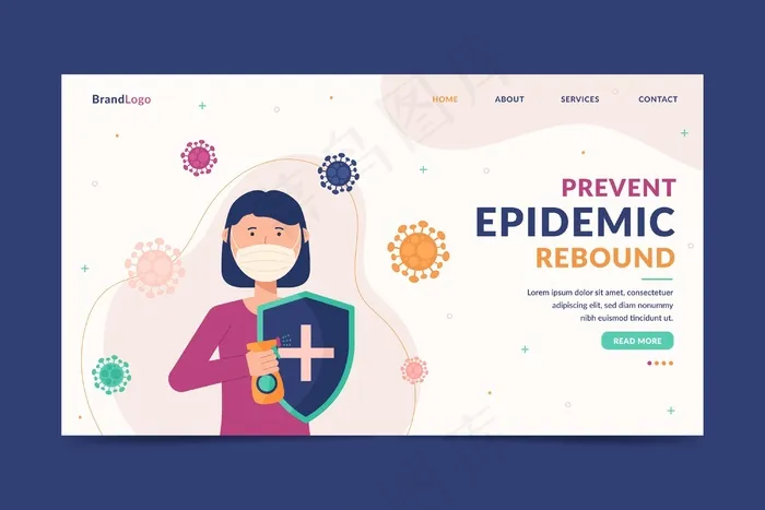 阻止登录页模板eps,ai矢量模版下载