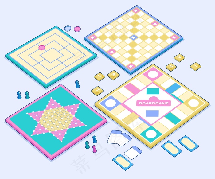 棋牌游戏协会eps,ai矢量模版下载