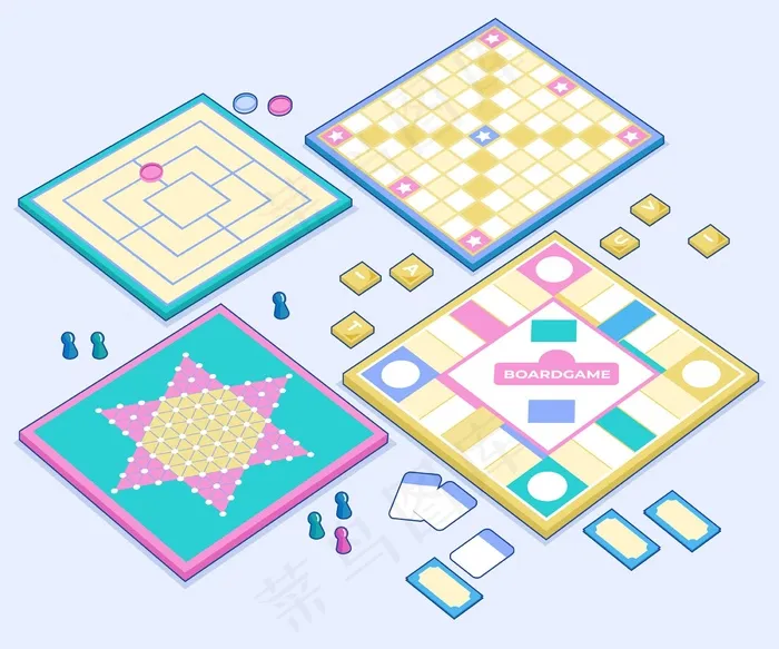 棋牌游戏协会eps,ai矢量模版下载
