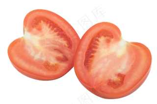 切开红色西红柿