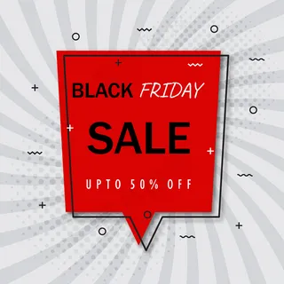 黑色星期五促销横幅banner概念