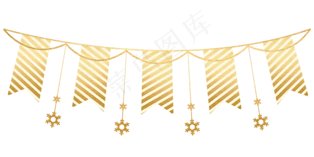 元旦金色吊饰