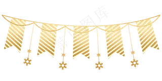 元旦金色吊饰
