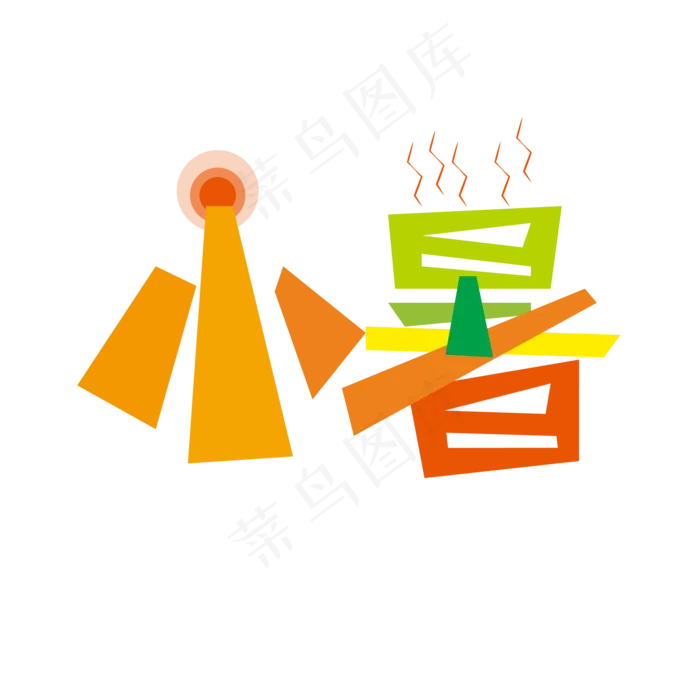 二十四节气小暑(210X297)ai矢量模版下载