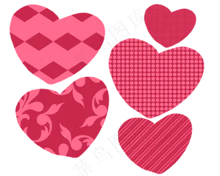 七夕节爱心配图