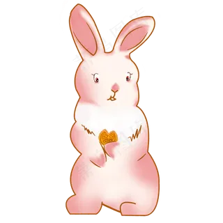 中秋手绘月兔元素免费下载