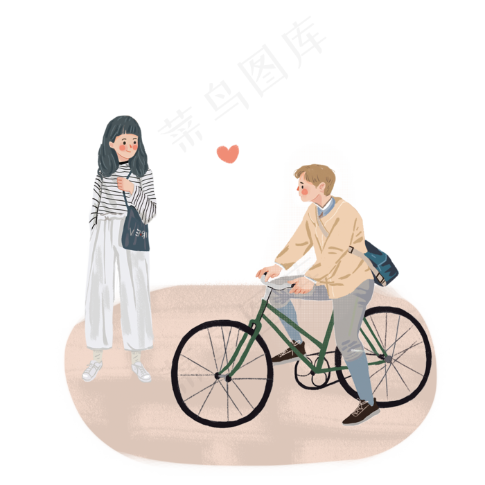 七夕情侣一起去上学