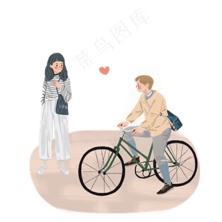 七夕情侣一起去上学