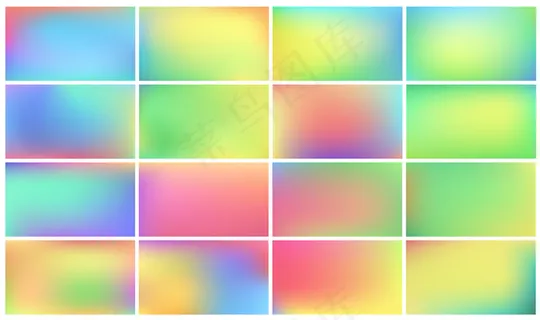 一组彩色背景。