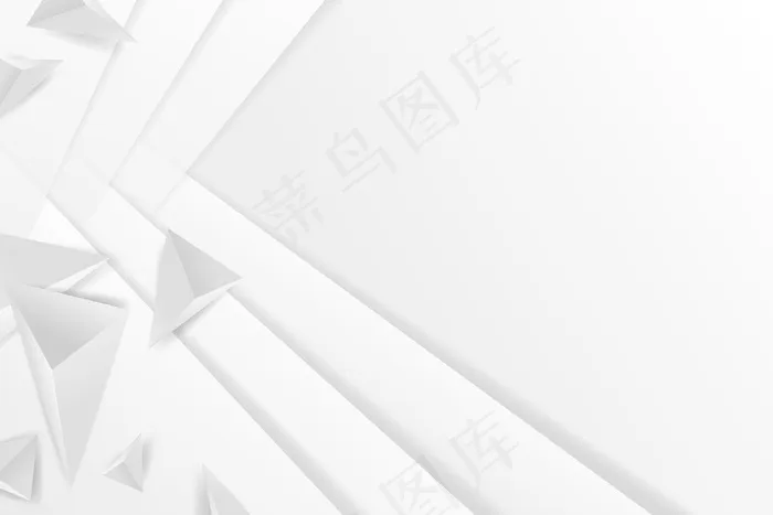 三维纸张样式的多边形白色背景eps,ai矢量模版下载