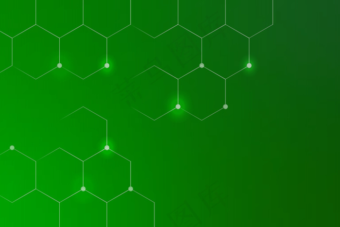 绿色背景上的六边形eps,ai矢量模版下载