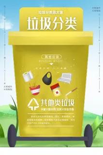 垃圾分类设计展板