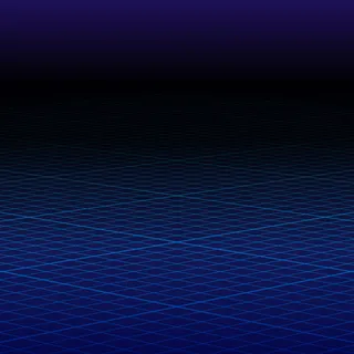 抽象透视蓝色网格。线框横向。