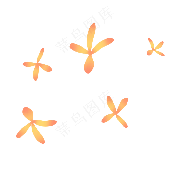 金色秋天可爱桂花(2000X2000(DPI:300))psd模版下载