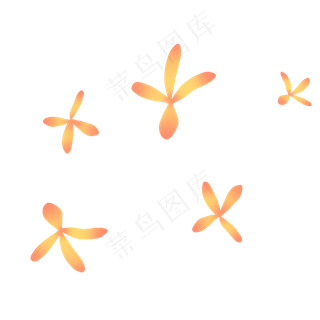 金色秋天可爱桂花