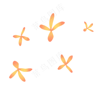 金色秋天可爱桂花