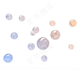 七夕浪漫梦幻彩色泡泡