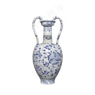 古董花瓶青花瓷器,免抠元素