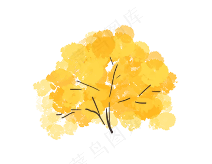 秋天树木(730X563(DPI:300))psd模版下载