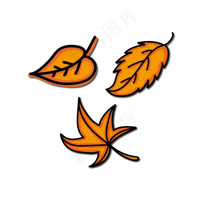 简约手绘枯树叶设计素材(4000X4000(DPI:300))ai矢量模版下载