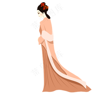 手绘矢量小清新七夕节情人节牛郎