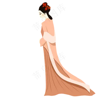 手绘矢量小清新七夕节情人节牛郎