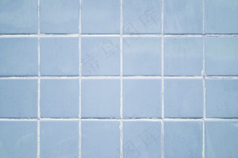 柔和的蓝色瓷砖纹理背景