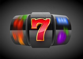 黑色*中头奖。大胜概念。赌场头奖。