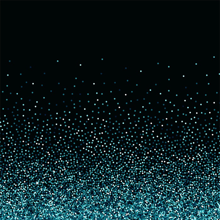 抽象在黑色背景上闪烁着落下的粒子