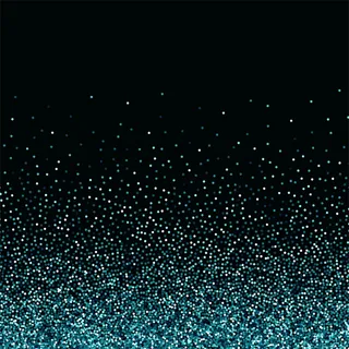 抽象在黑色背景上闪烁着落下的粒子