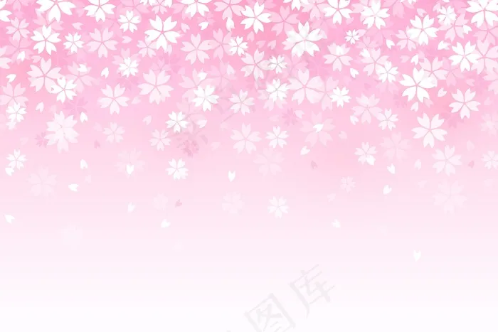 渐变美丽樱花背景eps,ai矢量模版下载