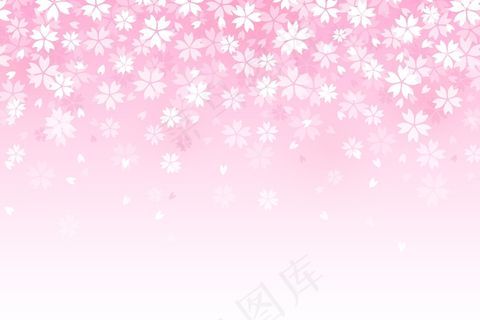 渐变美丽樱花背景
