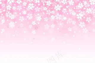渐变美丽樱花背景