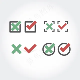 检查和取消按钮集合