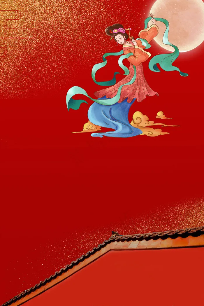 中秋节中国风psd分层banner(3545*5315px 	      )psd模版下载