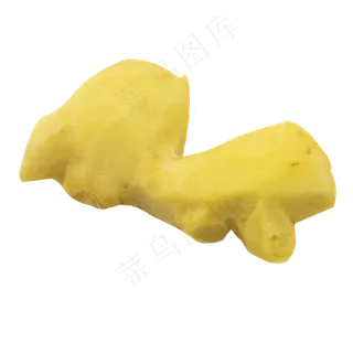 黄色削皮生姜