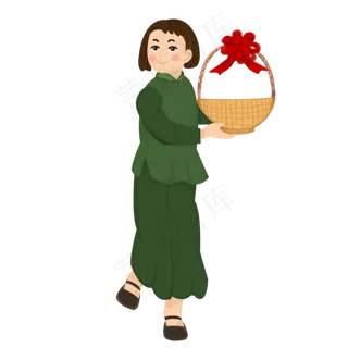 国庆节卡通军人装饰素材