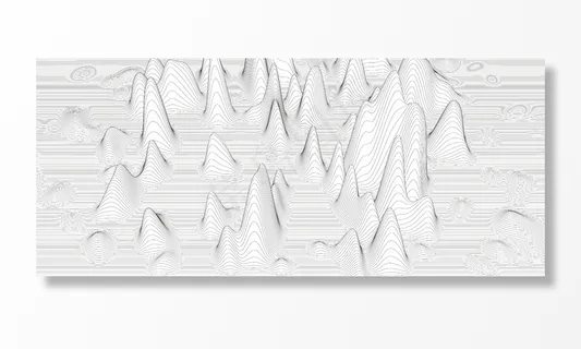 白色背景上扭曲线条的抽象背景